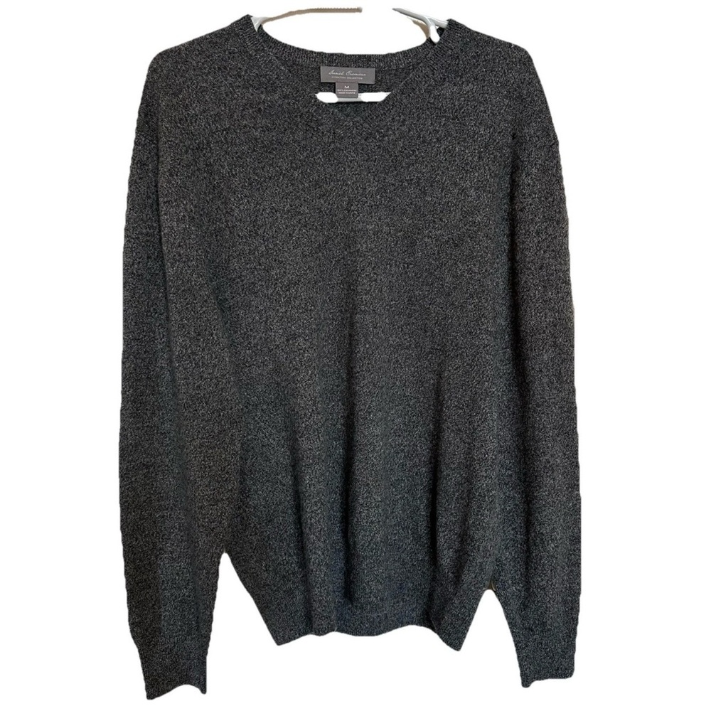 Cremieux 100% Cashmere Gray Sweater-Men’s M-Quiet Luxury Grandpa *Read